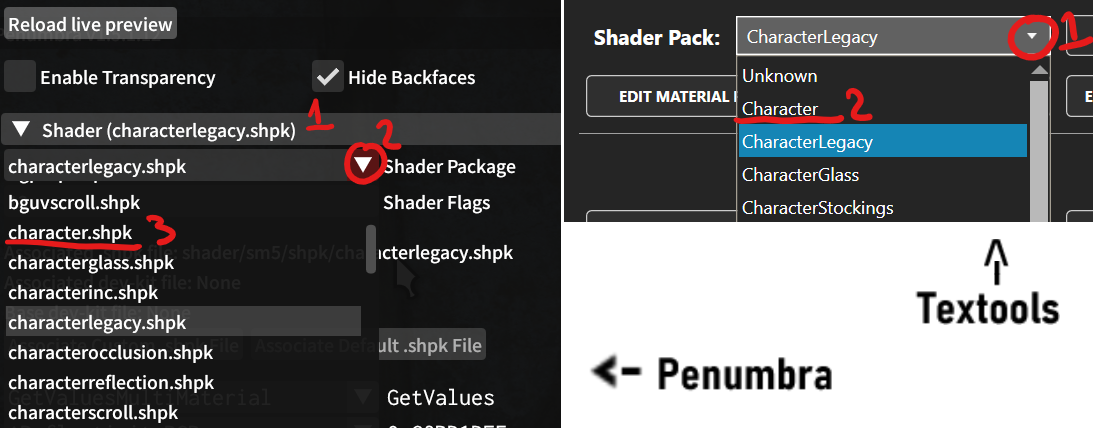 material tab shader selectors.png
